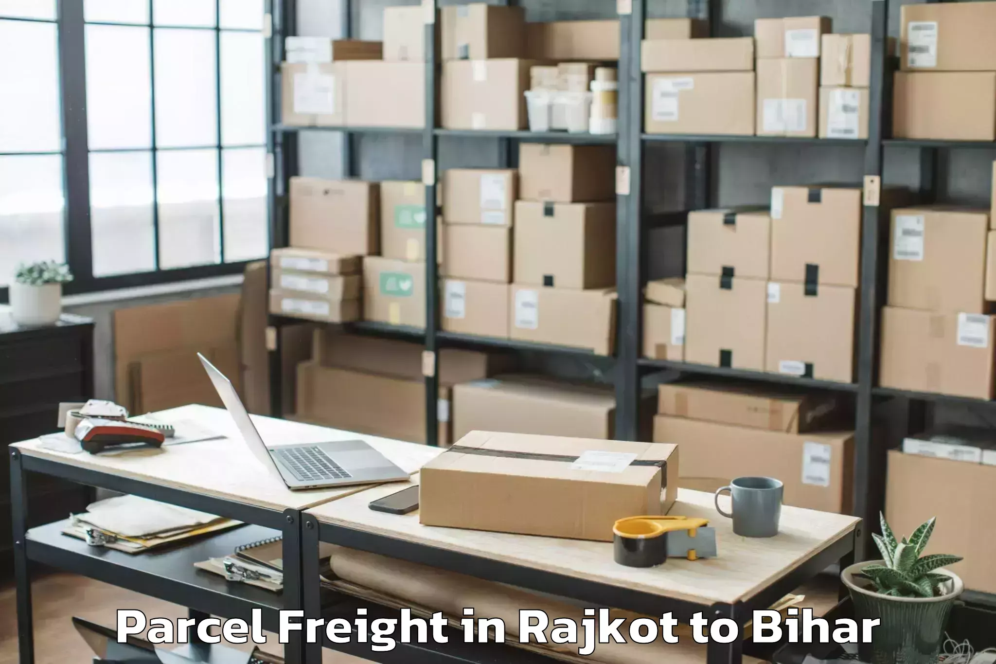 Hassle-Free Rajkot to Ismailpur Parcel Freight